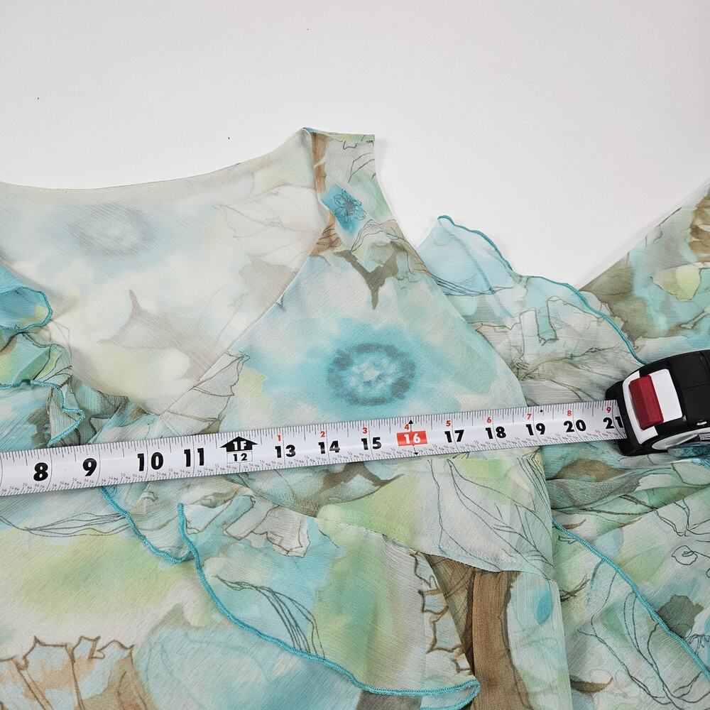 Y2k Euro Maxi Dress Fairycore Floral Cottagecore - Large - Picture 6 of 7